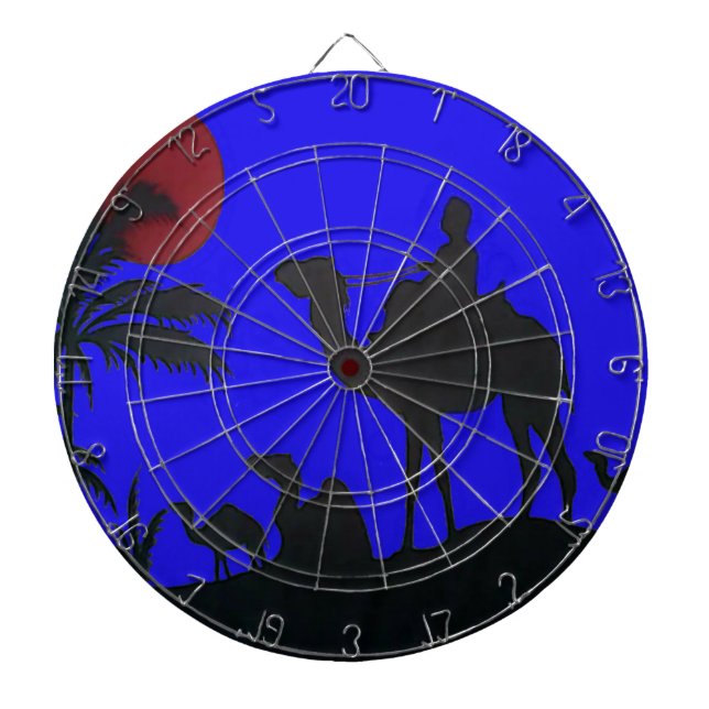 Beautiful Phantastisch Sunset Camel Safari Dartscheibe (vorne)