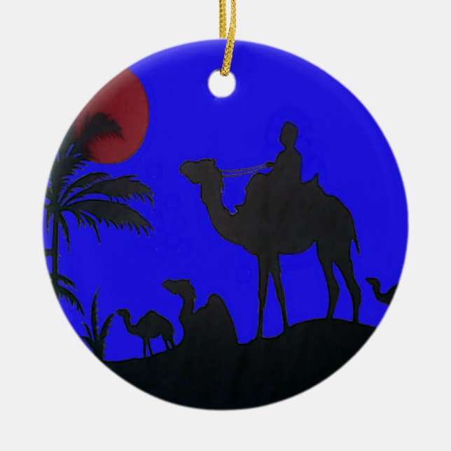 Beautiful Phantastisch Sunset Camel Safari Keramik Ornament (Vorne)