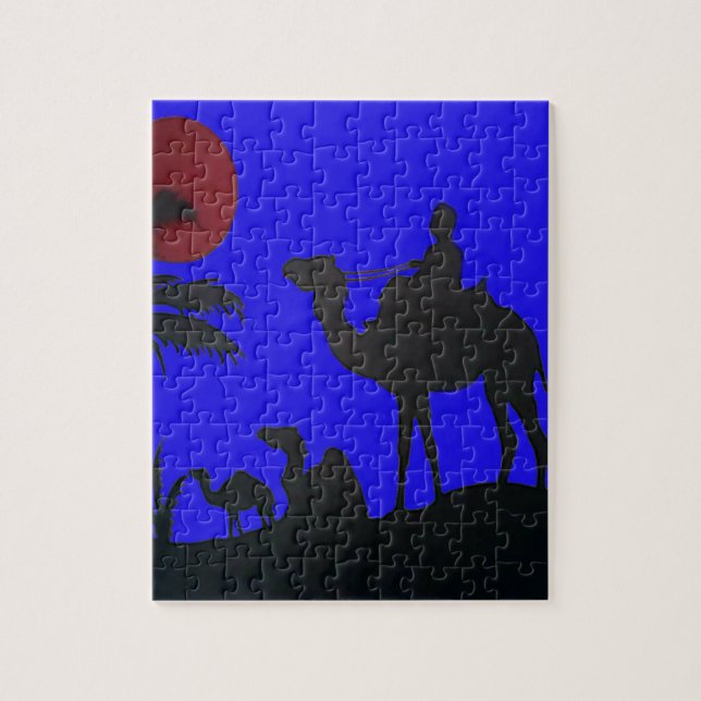 Beautiful Phantastisch Sunset Camel Safari Puzzle (Vertikal)