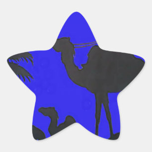 Beautiful Phantastisch Sunset Camel Safari Stern-Aufkleber