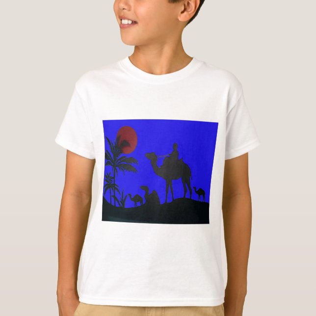 Beautiful Phantastisch Sunset Camel Safari T-Shirt (Vorderseite)