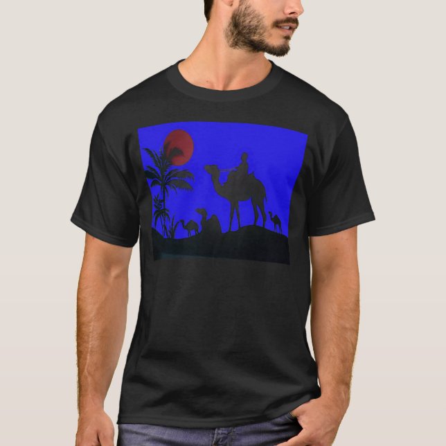 Beautiful Phantastisch Sunset Camel Safari T-Shirt (Vorderseite)