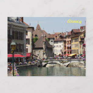 Beautiful Picturesque Historic Annecy, Frankreich Postkarte