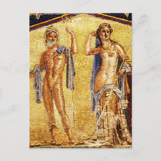 BEAUTIFUL Pompeii Mosaik Postkarte (Vorderseite)