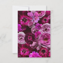 Beautiful Purple Rose Collage Mitteilungskarte