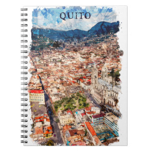 Beautiful Quito Ecuador Cityscape Notizblock