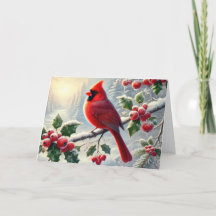 Beautiful Red Christmas Cardinal