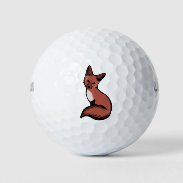 Beautiful Red Fox Golfball (Vorderseite)