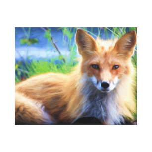 Beautiful Red Fox Leinwanddruck