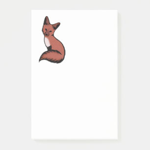 Beautiful Red Fox Post-it Klebezettel