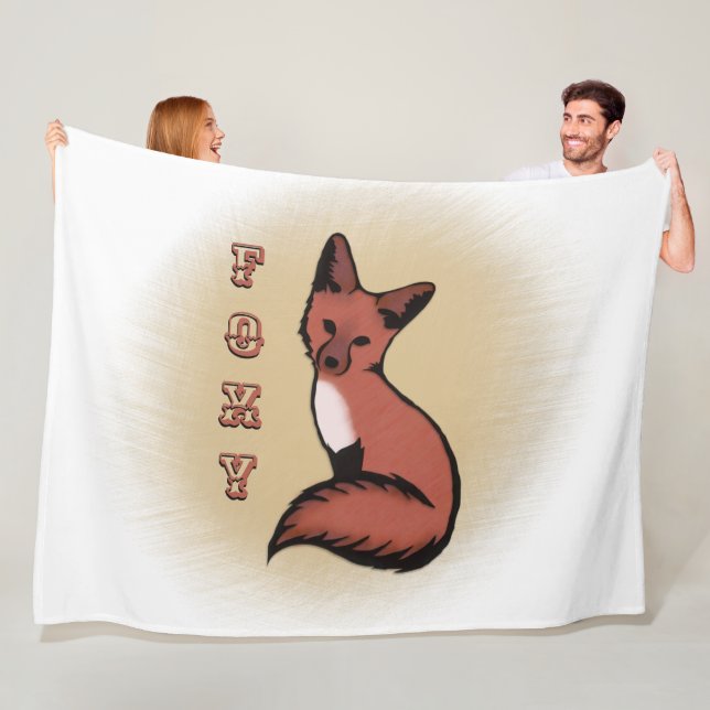 Beautiful Red Foxy Fox Fleecedecke (Beispiel)