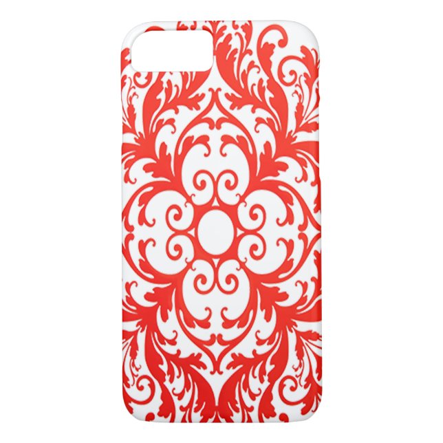 Beautiful Red Mandala Art Case-Mate iPhone Hülle (Rückseite)