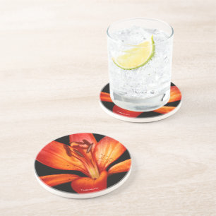 Beautiful Red Orange Asiatic Lily Gran Paradiso Getränkeuntersetzer