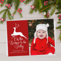 Beautiful Red Reindeer Christmas Foto Jolly