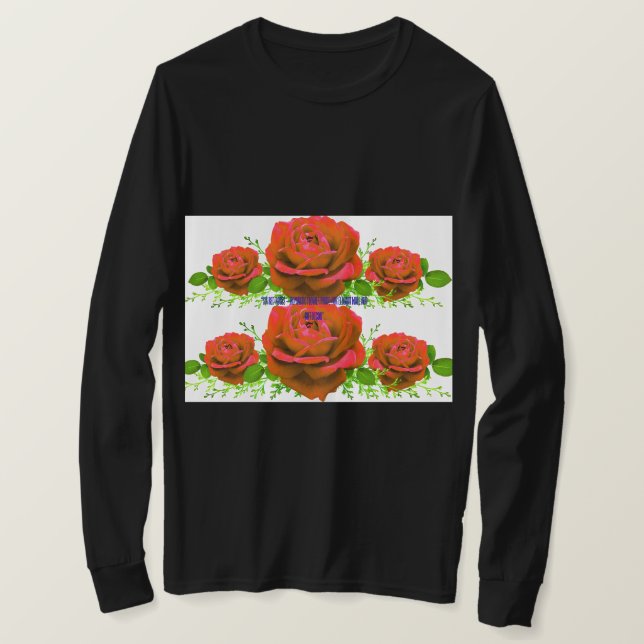Beautiful Red Roses Bouquet Photography | Romantic T-Shirt (Design vorne)