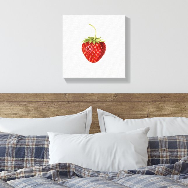 Beautiful Red Strawberry (von Louis C.C. Krieger) Leinwanddruck (Insitu (Schlafzimmer))