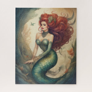 Beautiful Redhead Mermaid Puzzle