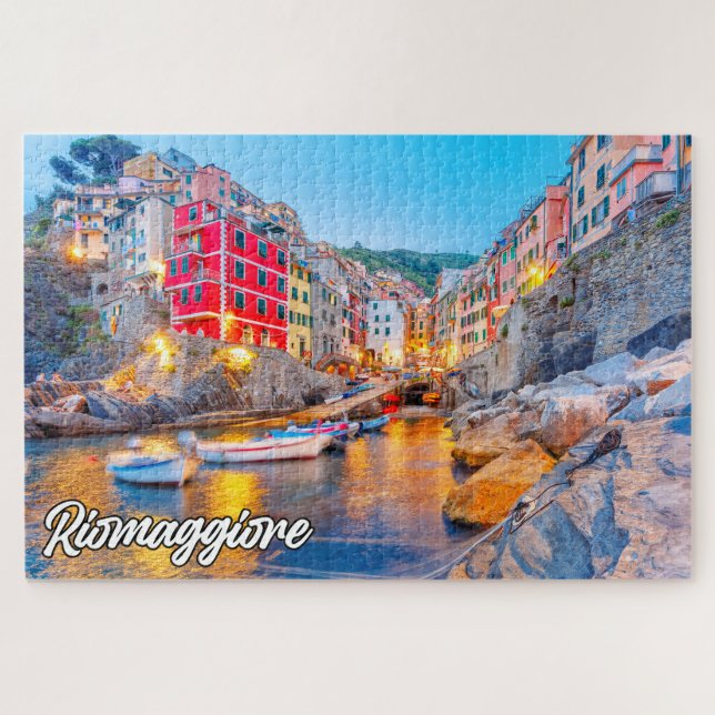 Beautiful Riomaggiore, Italien Puzzle (Horizontal)