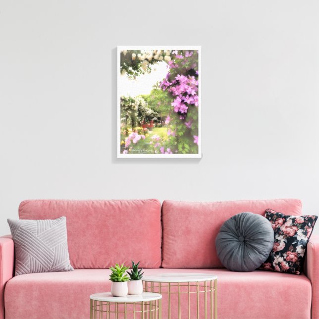 Beautiful Rose Garden Leinwanddruck (Insitu (Wohnzimmer))