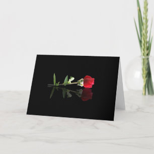 Beautiful Rote Rose Note Card, Blank Grußkarten Karte