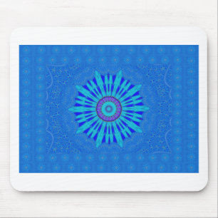 Beautiful Royal Blue Mandala Kunst, Dichtung und M Mousepad