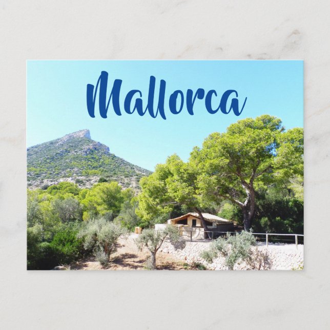 Beautiful Rustic Mountain in Mallorca Postcard Postkarte (Vorderseite)