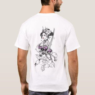 "Beautiful Samurai Geisha with Katana" T-Shirt