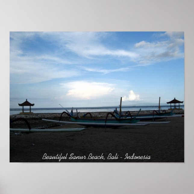 Beautiful Sanur Beach, Bali - Indonesien Poster (Vorne)