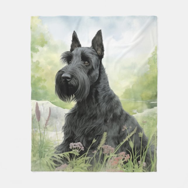 Beautiful Scottie Fleecedecke (Vorderseite)