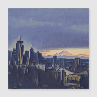 Beautiful Seattle Magnetkarte