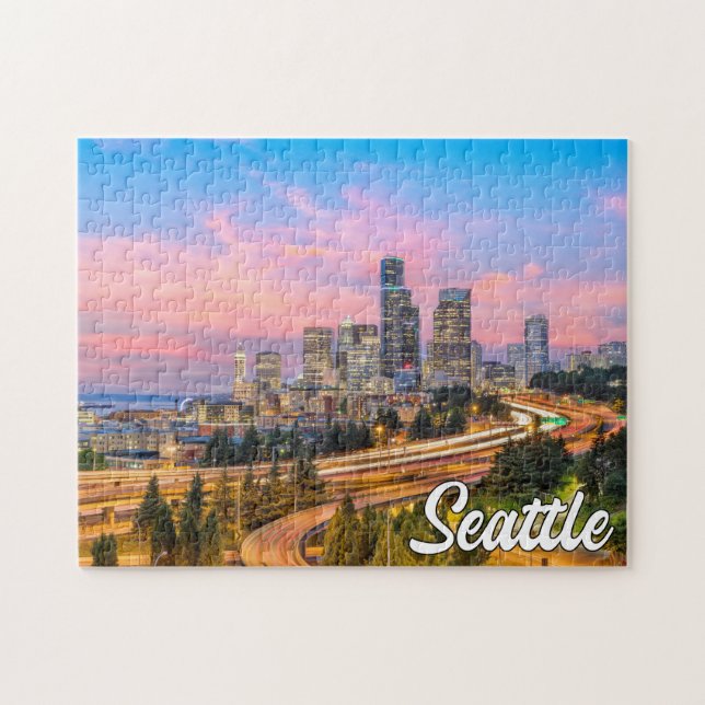 Beautiful Seattle, Washington Puzzle (Horizontal)