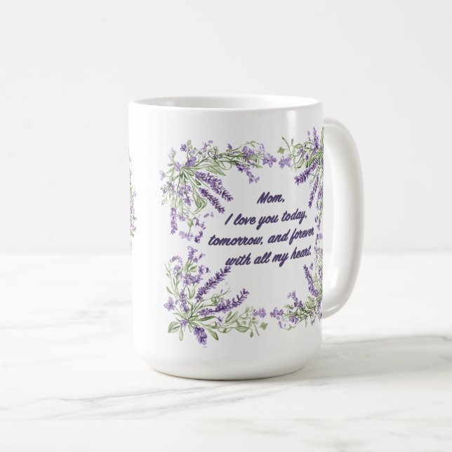 Beautiful Sentiment For Mom Wrap Kaffeetasse (VorderseiteRechts)