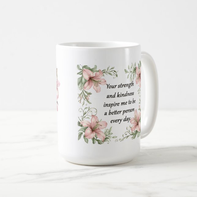 Beautiful Sentiment For Mom Wrap Kaffeetasse (VorderseiteRechts)