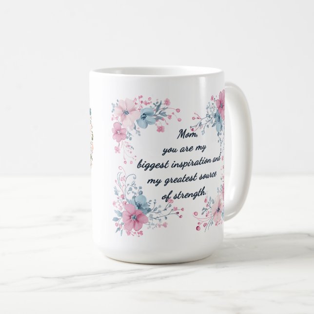 Beautiful Sentiment For Mom Wrap Kaffeetasse (VorderseiteRechts)