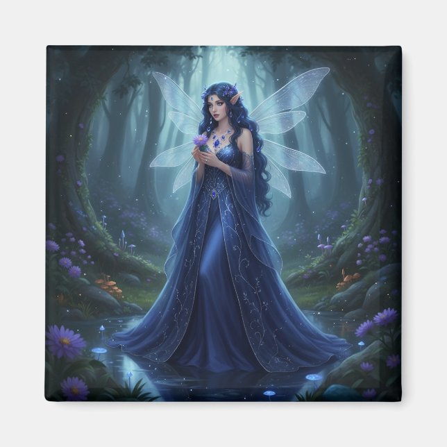 Beautiful September Sapphire Fairy Magnet (Vorne)
