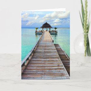 Beautiful Serenade Jetty - Malediven Dankeskarte