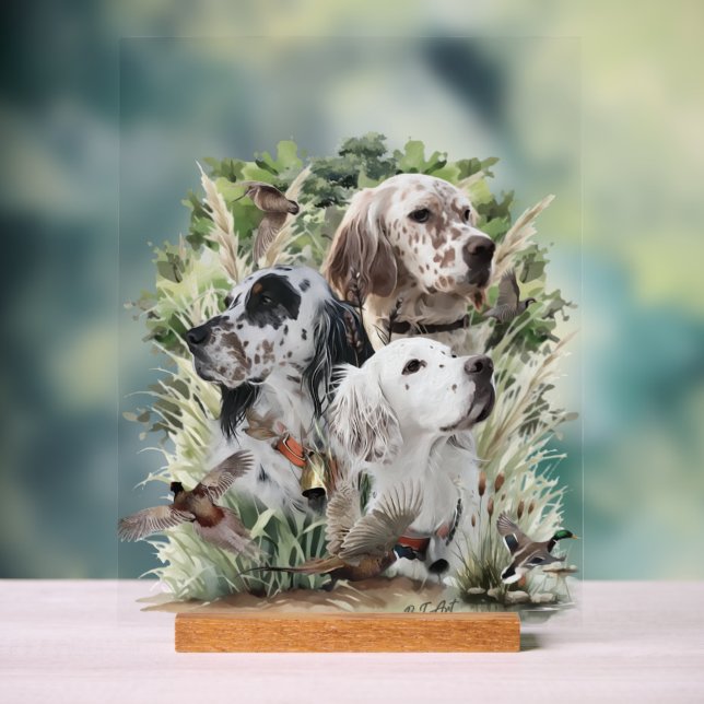 Beautiful Setters Acrylschild (Neutral)