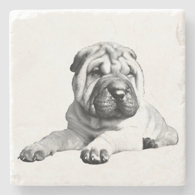 Beautiful Shar Pei Marble Untersetzer (Vorderseite)