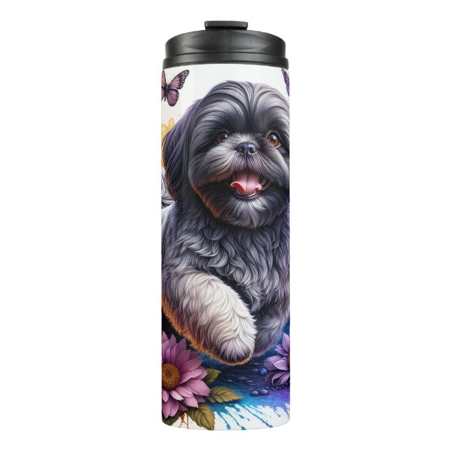 Beautiful Shih-Tzu Dog Thermosbecher (Vorderseite)