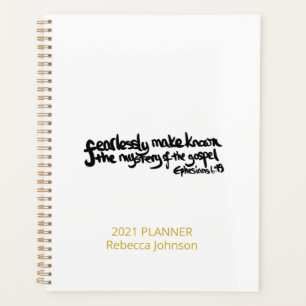 Beautiful Simple Personalisiert Christlich Planner Planer