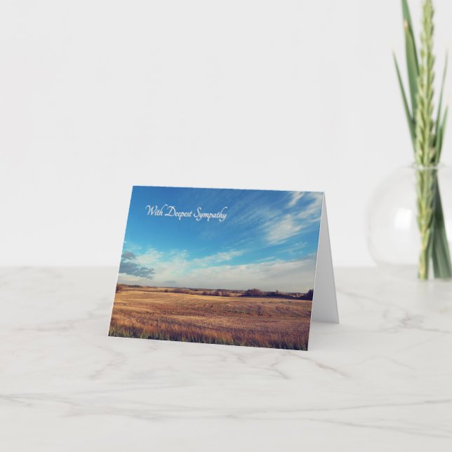 Beautiful Sky - Deepest Sympathy Card Karte (Vorderseite)