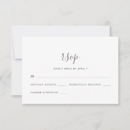 Beautiful Soft Lila Wedding Rsvp Karte