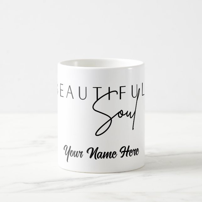 Beautiful Soul Custom Personalize Tumbler Tasse (Mittel)