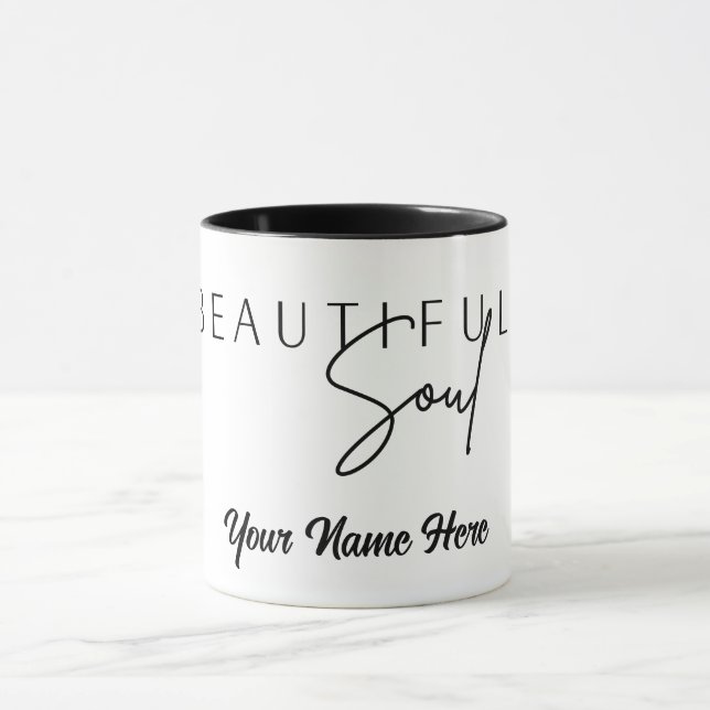 Beautiful Soul Custom Personalize Tumbler Tasse (Zentrum)
