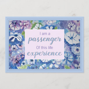 Beautiful Spiritual Practice Affirmation Card Einladung