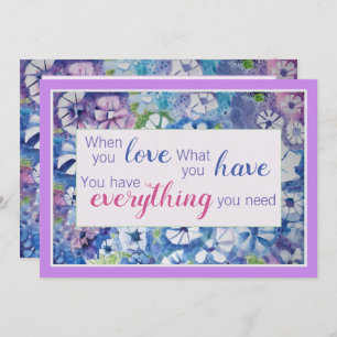 Beautiful Spiritual Practice Affirmation Card Einladung