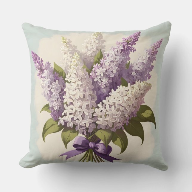 Beautiful spring lilacs kissen (Vorderseite)