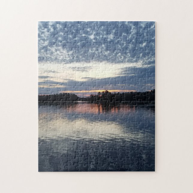 Beautiful Spring Sunset Ishpeming Michigan Puzzle (Vertikal)