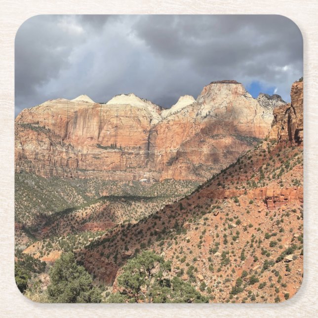 Beautiful St. George Utah Rechteckiger Pappuntersetzer (Vorderseite)