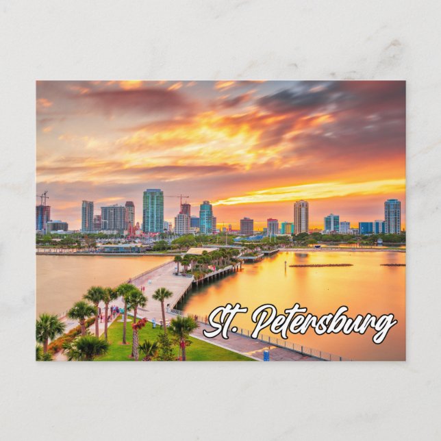 Beautiful St. Petersburg, Florida, Vereinigte Staa Postkarte (Vorderseite)